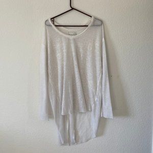 WE THE FREE - Free People White Tie Back Sweater